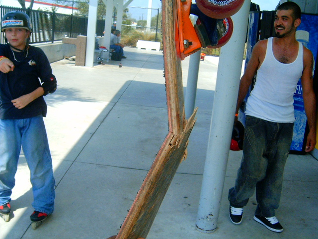 Poti at skate park