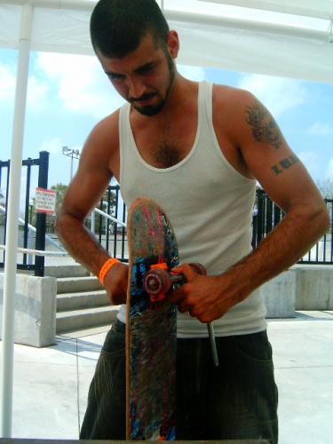 Luis at skate park