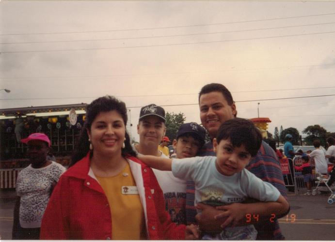 Mom, Dad, Dave, Angel, Dave and Luis