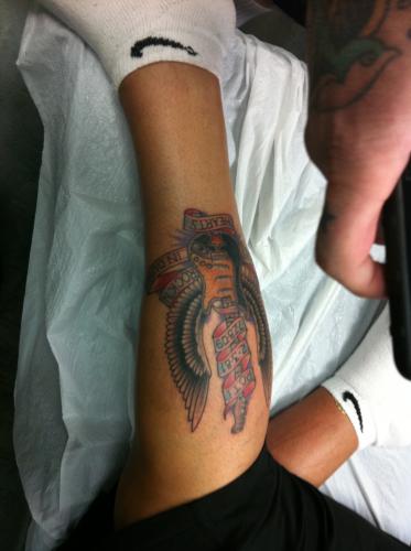 Tattoo done at Miami Ink  tribute to poti
