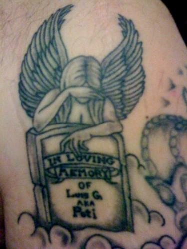 Angel's Tattoo in honor of Poti